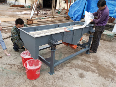 鋼纖維長(zhǎng)方形振動(dòng)篩